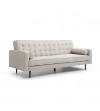 Modern with Button Studding Marcella 3 Seater Sofa Bed